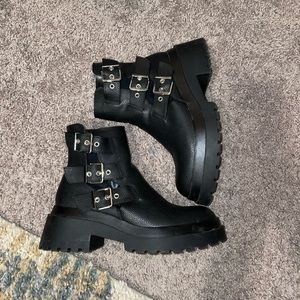 Black Ankle Bershka Boots